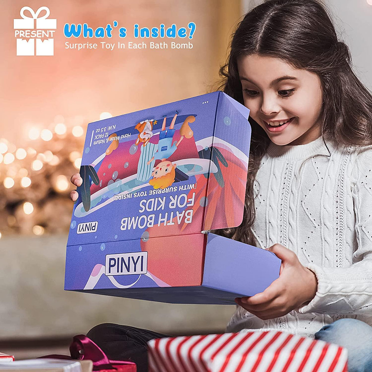 Bath Bombs for Kids with Toys Inside,,