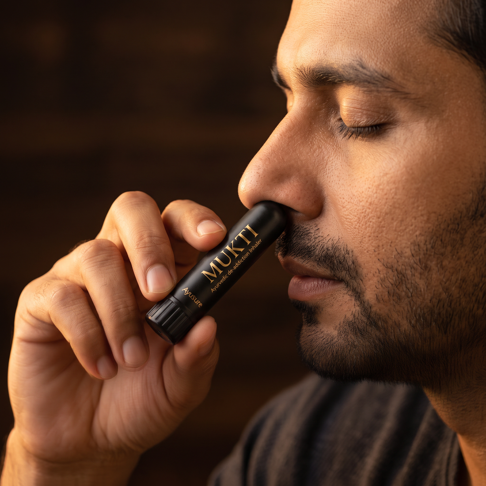 MUKTI Ayurvedic De-Addiction Inhaler |Craving Control Nasal Inhaler