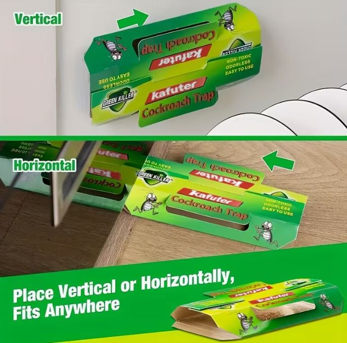 Cockroach Traps, Indoor Sticky Paper Cardboard