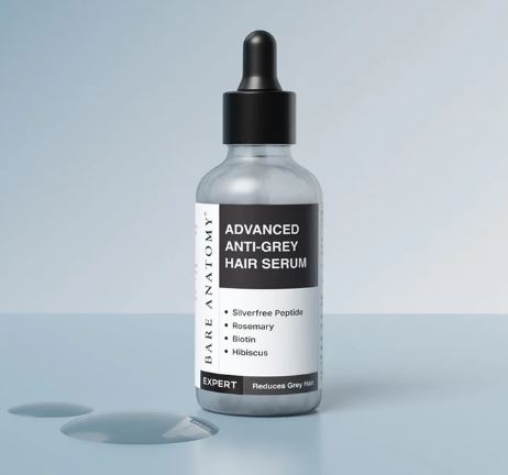 Advanced Anti-Grey Hair Serum with Silverfree Peptide, Rosemary & Biotin..